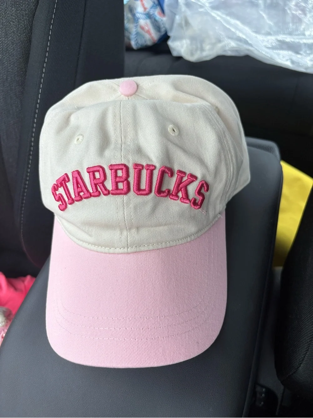 NWT Starbucks Pink & Cream Logo Baseball Hat | 2026 New Drop | Limited Edition
